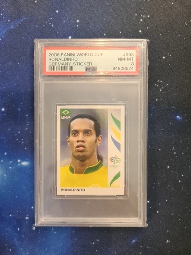 2006 World Cup Panini  Ronaldinho Psa 8 #393 Pop 46 