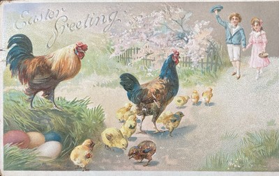  Lot of 4  Easter Postcards Early 1900 s