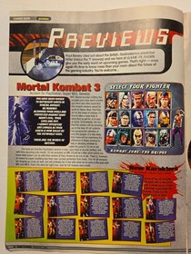 Rare Vintage 1995 Game Players Magazine Lot Mortal Kombat 3 Sega Saturn PlayStat