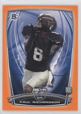 2014 Bowman Rookies Orange 4/299 Paul Richardson #46 RC 1x9