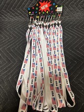 12 ID Badge Holder Work Lanyard Necklace Card Neck Strap USA Flag Patriotic