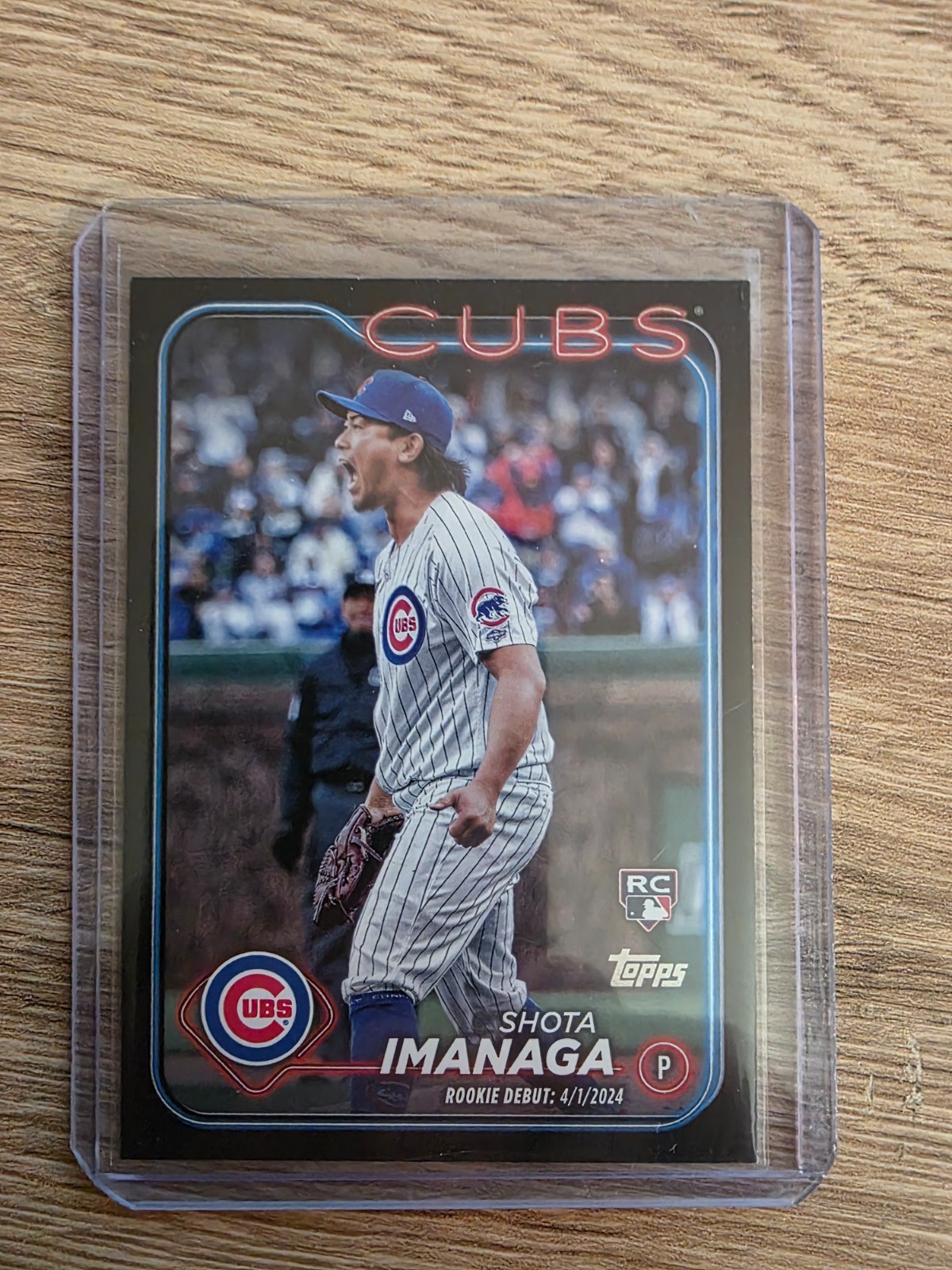 2024 Topps Update Series - Rookie Debut Shota Imanaga #US281 Black /74 (RC)