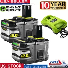 12.0AH For RYOBI P108 18V One Plus High Capacity Lithium ion Battery /Charger