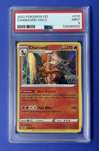 2022 Pokémon Go Charizard Holo #010 PSA 9 MINT