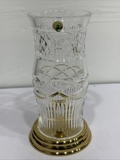 Waterford Crystal Lamp with Brass Base 10.5”