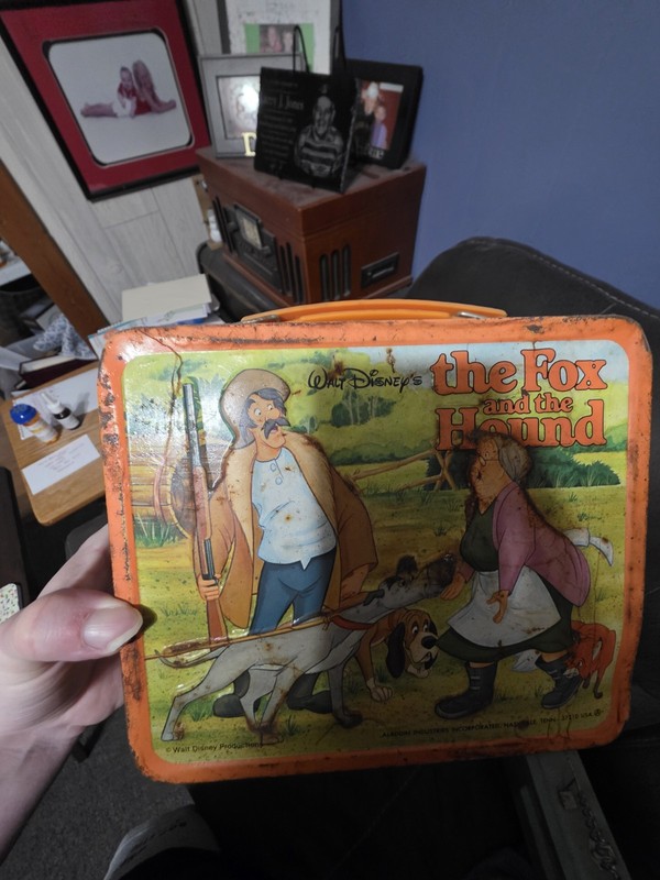 The Fox And The Hound Lunch Box No Thermos Orange
