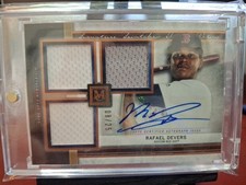 Rafael Devers - 2020 Topps Museum - #SSTA-RD 8/25 Triple Relic Auto