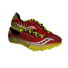 Saucony Showdown 2 Mens Pre-owned Red  Neon Green Track Shoes - sz. 11