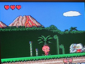 TURBO GRAFX 16 SYSTEM CONSOLE LOT w/5 GAMES BONKS ADVENTURE NEC *NICE SHAPE*