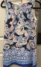 NWT Lilly Pulitzer Size 4 High Tide Navy HOLY FLOCKAMOLIE DONNA ROMPER Classic