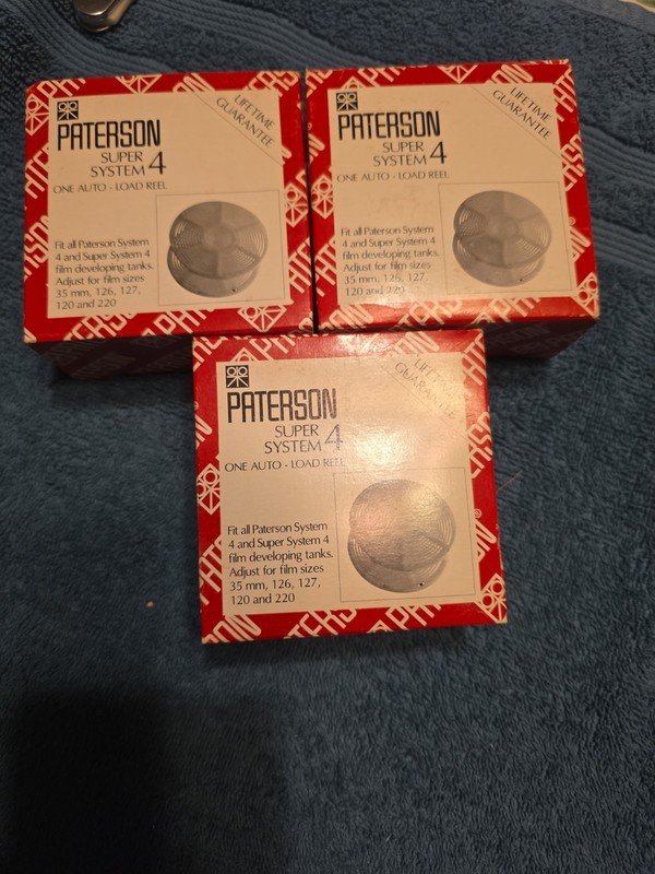 PATERSON AUTO LOAD ADJUSTABLE REEL FOR SUPER SYSTEM 4 TANKS -  PTP 119 Lot Of 3 