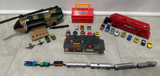 Micro Machines Vehicle Playset Lot   Station Trains Cars Helicopter Semi-truck