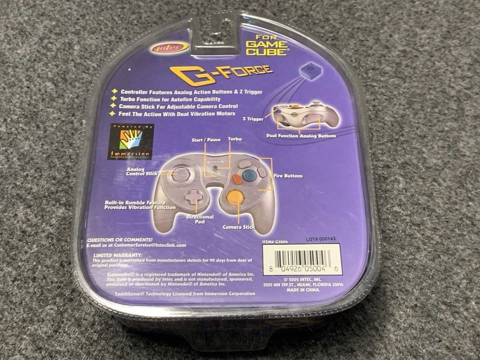 Intec G-Force Limited Platinum Edition GameCube Controller (2002) - BRAND NEW - Image 2 of 2
