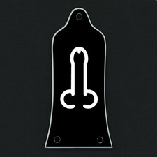 GUITAR TRUSS ROD COVER - Engraved Etch - Fit EPIPHONE EPI - DONG Black