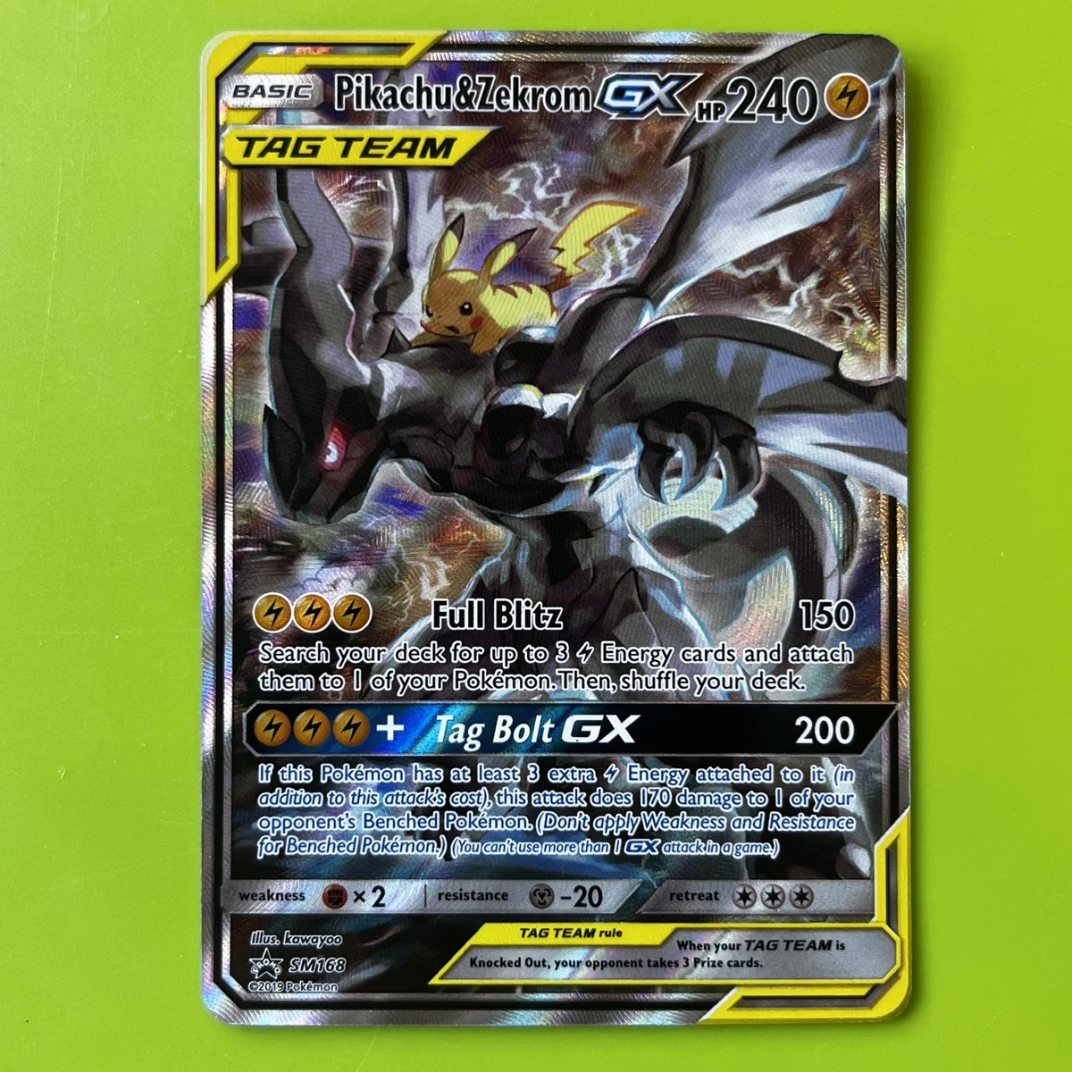 Pikachu & Zekrom GX SM168 Sm for sale | eBay