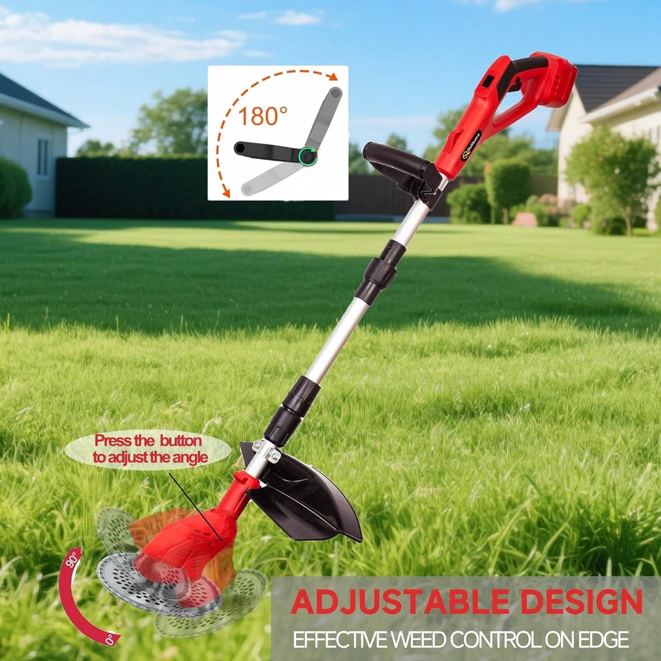 Cordless String Trimmer for Milwaukee 18V Battery, 8 INCH Brushless Weed Wacker - Image 4 of 4