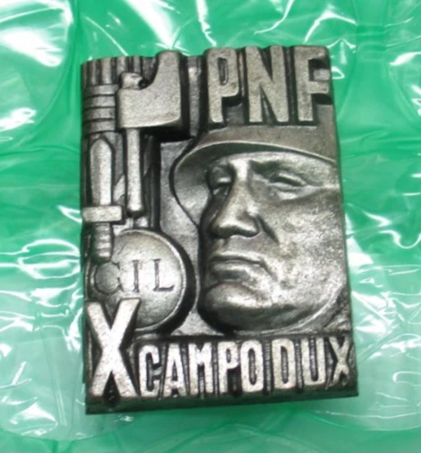 WW2 ITALIAN FASCIST YOUTH PNF GIL AWARD X CAMPO DUX FIELD BADGE PIN