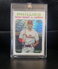2020 Topps Heritage - Bryce Harper #THC-447 Chrome White Refractor /71 Phillies