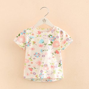 Toddler-Kid-Girl-High-Low-Floral-Jersey-Tee-Shirt-Short-Sleeves-Top-2T-8
