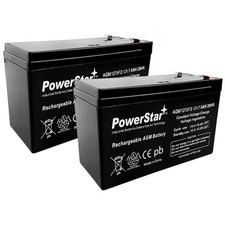PowerStar   2 Pack - 12V 7.5AH BATTERY 6-DW-7 12V 7AH 10hr SHAOXING HUITONG REPL