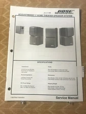 ORIGINAL BOSE- AM-7 HOME THEATER SPEAKER SYSTEM-SERVICE MANUAL & SCHEMATIC D1173