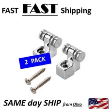 2 x Chrome Roller String Trees Retainer Electric Guitar Parts Accessories