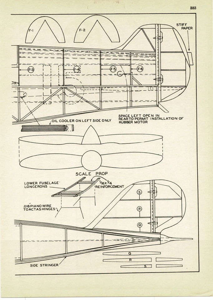 1935 Build The Chester Racer Control Line Airplane Magazine Article with plans - Image 3 of 4