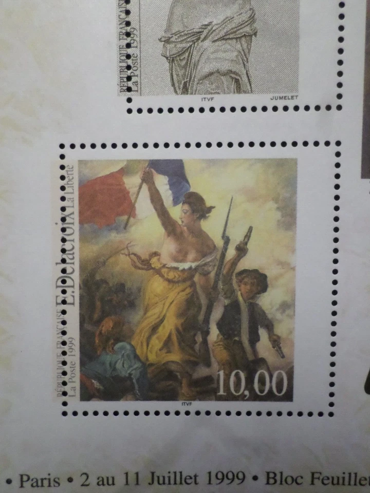 RARE VARIETE' PIQUAGE DECALAGE FRANCE 1999 BLOC timbres 23 DALLAY 3260Aa neuf** - Photo 3/4