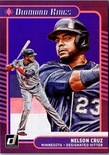 Nelson Cruz-2021 Donruss Diamond Kings Holo Purple #6 Twins