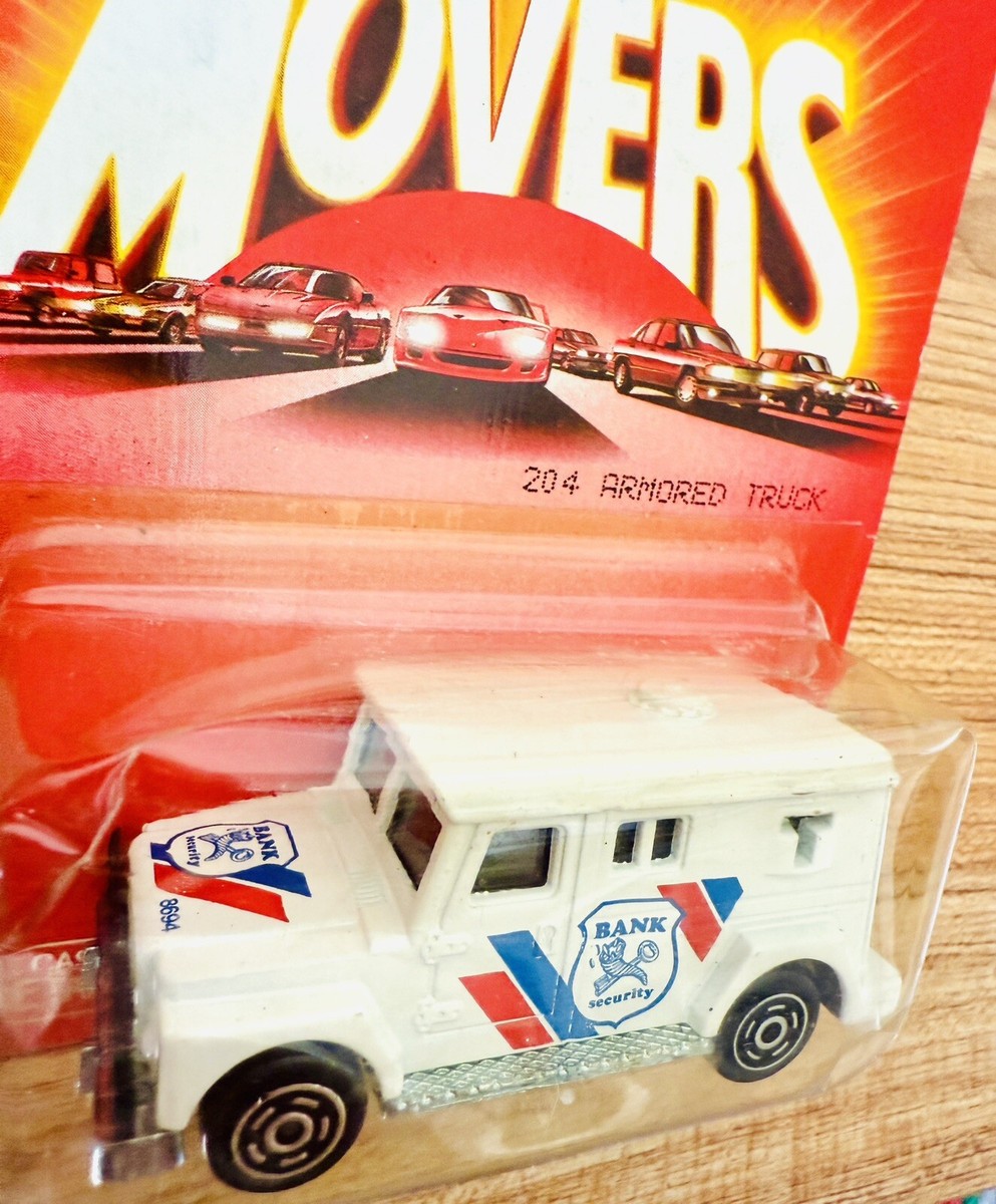 MAJORETTE # 204 WHITE ARMORED CAR BANK SECURITY 1:57 MADE IN