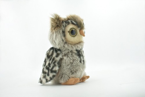 Toy Owl Short Eared Stuffed Bird Plush Realistic Soft Toy Gift, 8 " RI36 BA1 - Picture 5 of 9