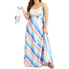 CITY STUDIO Women's Padded Bust Mai V-Neck Evening Dress Gown Plus 18W-22W $149