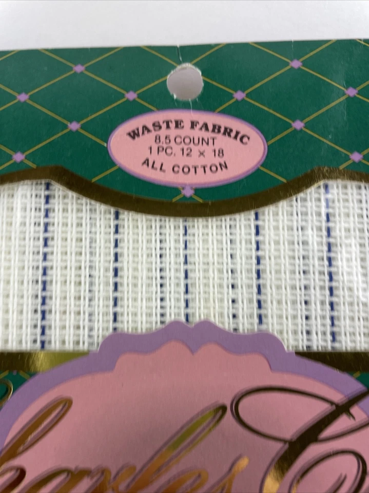 Charles Craft Cross Stitch Fabric 12 x 18 in. 8.5 Count CR9101 Blue Stripe - Image 3 of 4