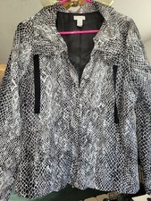 Chicos Snakeskin Jacket