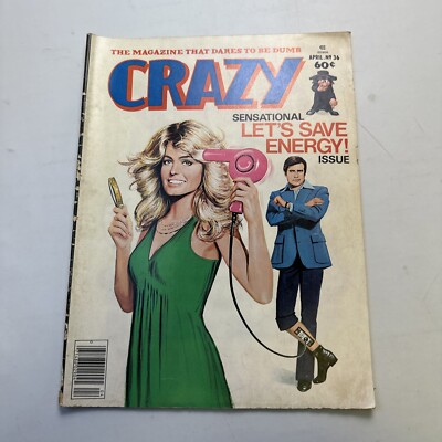 Crazy April 1977 Farrah Fawcett Lee Majors 6 Million Dollar Man 082520AME