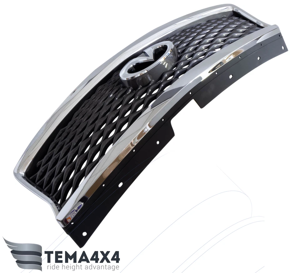 Parachoques delantero genuino OEM rejilla superior cromada para INFINITI QX50 16-17 62070-5UA0A Foto 3 de 4