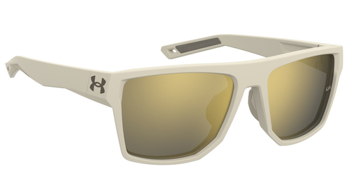 Under Armour UA Launch 2/G 3Y5 K1 Khaki/Gold Mirrored Rectangle Men's Sunglasses - Picture 2 of 4