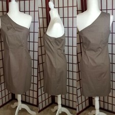 GAP Dress Military Green sz 6 Excellent Super Cute zipper on the side 