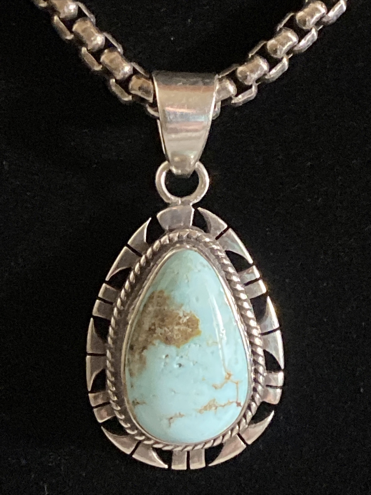 Native American Signed RM Beautiful Sterling Silv… - image 2