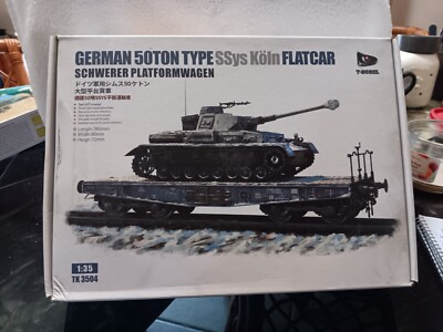 T-Model 1/35 German 50Ton Type SSys Koln Flatcar #TK 3504