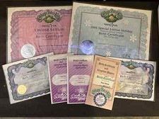 Cabbage Patch Kids Anniversary Birth Certific...