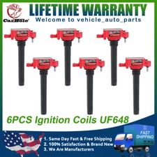 For 3.6L Chrysler Dodge Charger Jeep Wrangler UF648 NEW 6 Ignition Coils Bobina