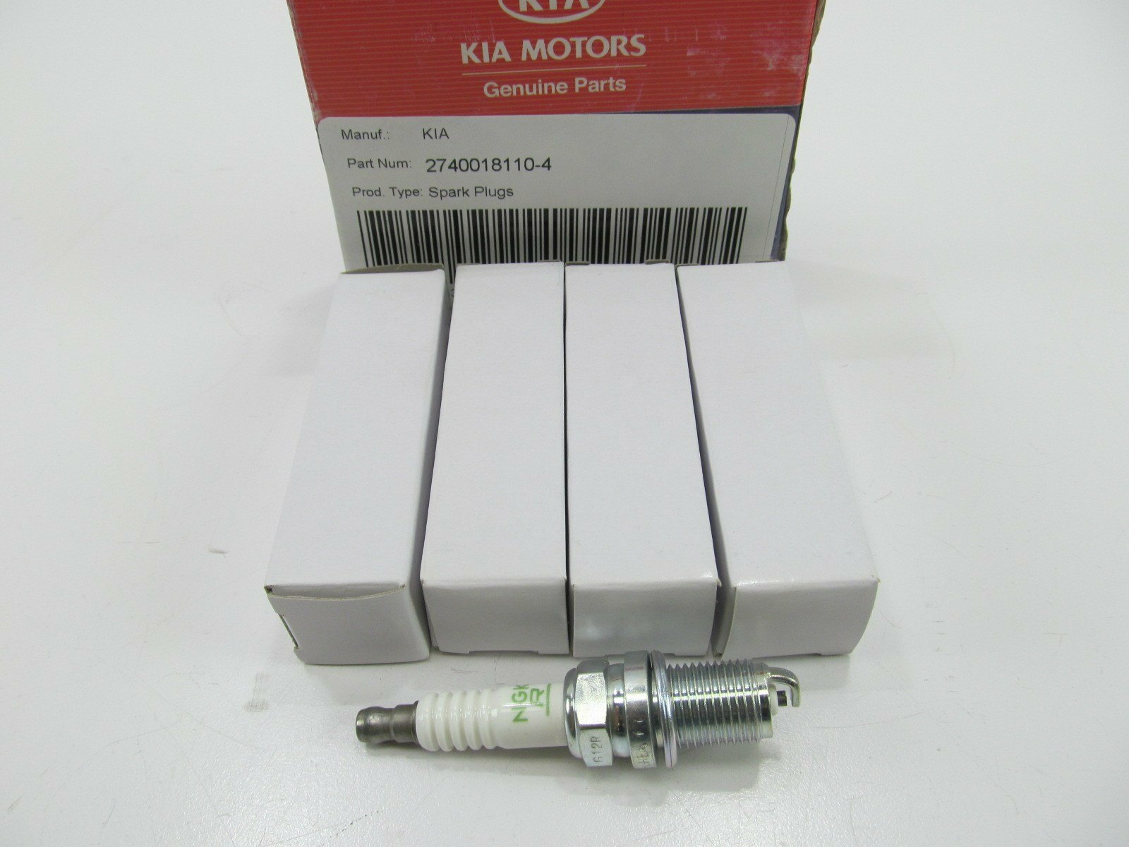 4 New Genuine OEM For 2000-2004 KIA Spectra Spark Plugs 27400-18110