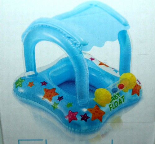 INTEX KIDDIE BABY SCHWIMMBECKEN AUFBLASBARER SONNENSCHUTZ 1 STÜCK 32" X 26" 33 PFUND MAX. - Bild 2 von 2