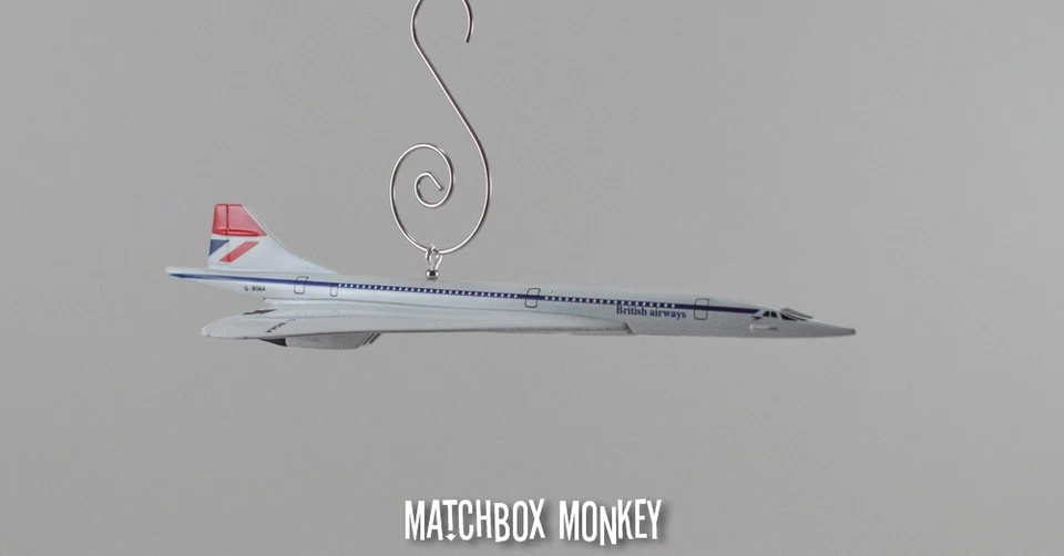 British Airways Concorde Jet Airplane Custom Christmas Ornament 1/400th Aircraft - Image 2 of 4