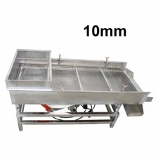 10mm Linear Vibrating Screen 15.7" x37.4" Double Motor Shaker oscillating Screen
