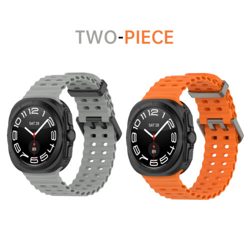 2Pack Sport Breathable Silicone Band Strap For Samsung Galaxy Watch 7 Ultra 47mm - Picture 57 of 113