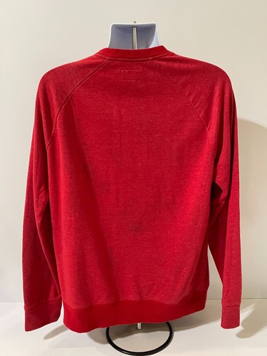 Converse All Star Mens Y2k Red Casual Long Sleeve Crew Neck Sweater Size Large - Picture 6 of 11