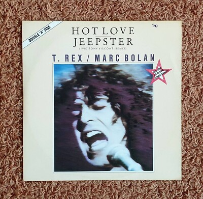 T. REX ~ HOT LOVE / JEEPSTER (TONY VISCONTI REMIX) ~ (C) 1987 ~ 12'' MAXI-SINGLE