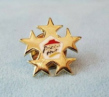 PIZZA HUT RESTAURANT 5 Star Enamel Lapel or Hat Pin NOS